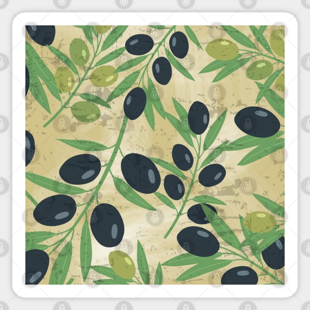 Olives beige Sticker by GreekTavern